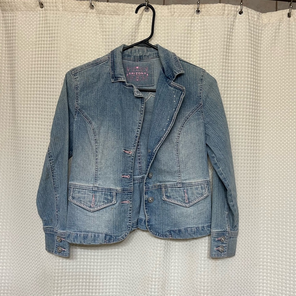 Arizona Jean Company Blue Jean Jacket Classic Tailored Design